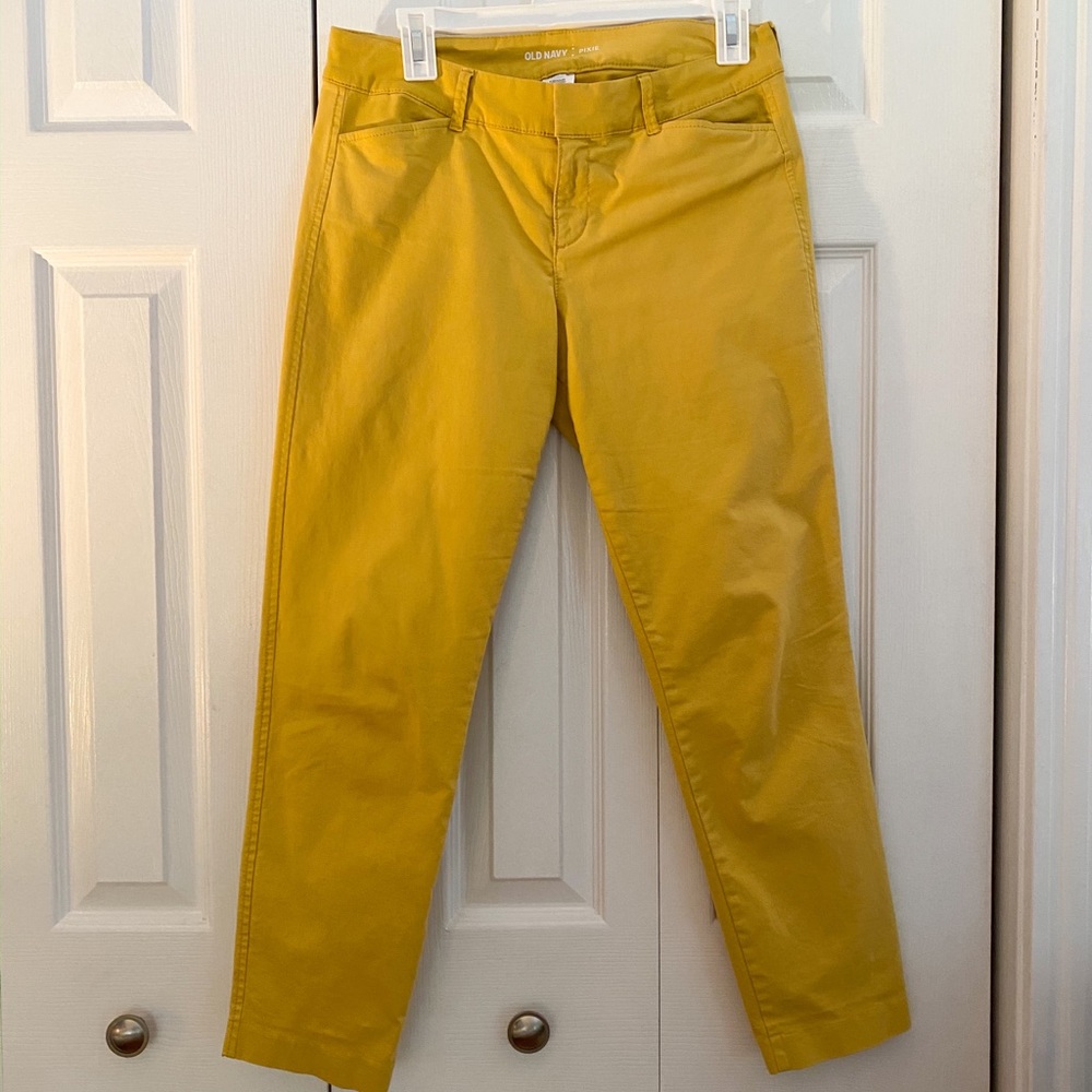 Mustard pixie dress pants